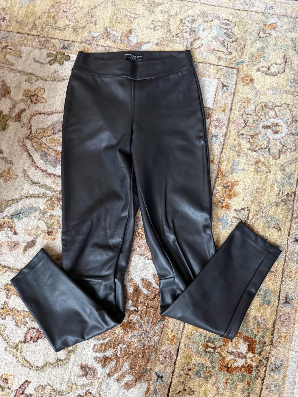 Generation Love Black Faux Leather Leggings